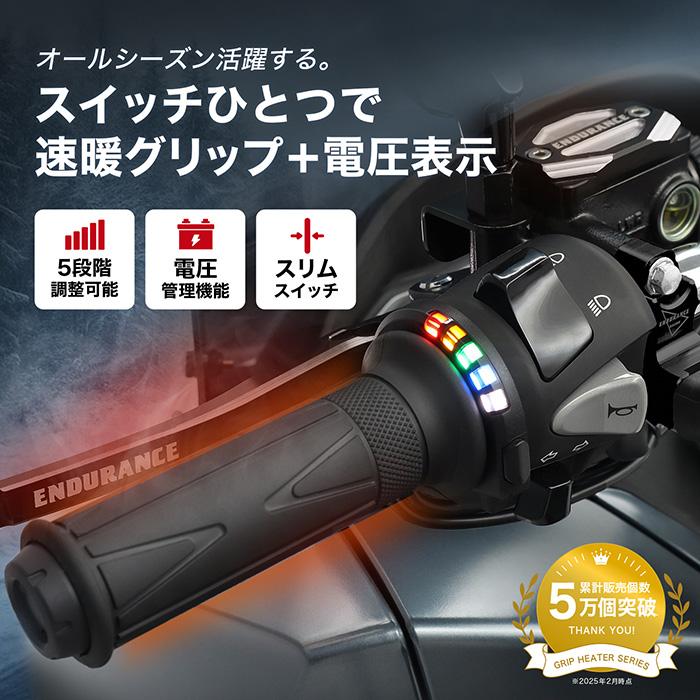 GRIP HEATERで冬でも手先は暖か】マジェスティ155S ヤマハ