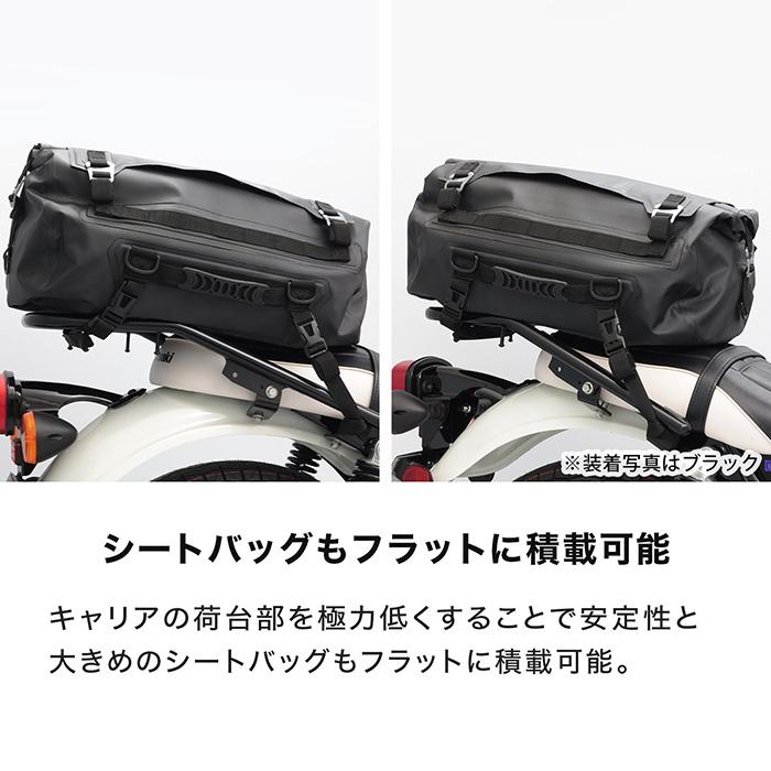 ENDURANCE（エンデュランス）W230 BJ230A MEGURO S1 BJ230A リアキャリア メッキ+リアボックスセット 30L ブラック バイク_11