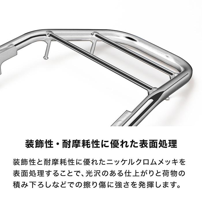 ENDURANCE（エンデュランス）W230 BJ230A MEGURO S1 BJ230A リアキャリア メッキ+リアボックスセット 30L ブラック バイク_7