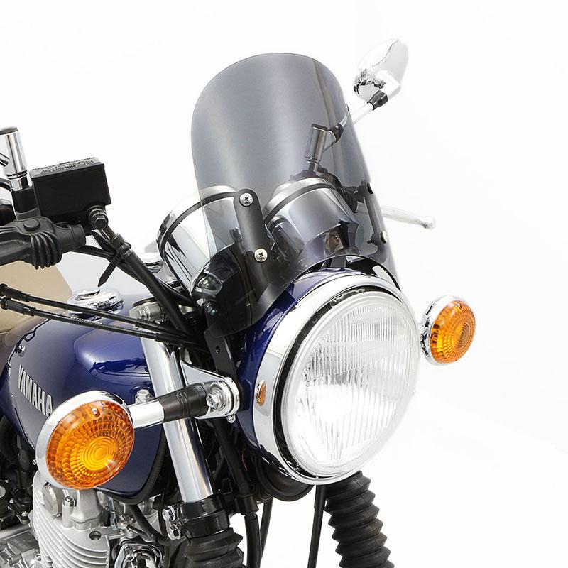 SR400　モデレートスクリーン　RH03J 16J　ヤマハ純正　ライトスモーク ENDURANCE（エンデュランス） SR400 RH03J RH16J メーターバイザー