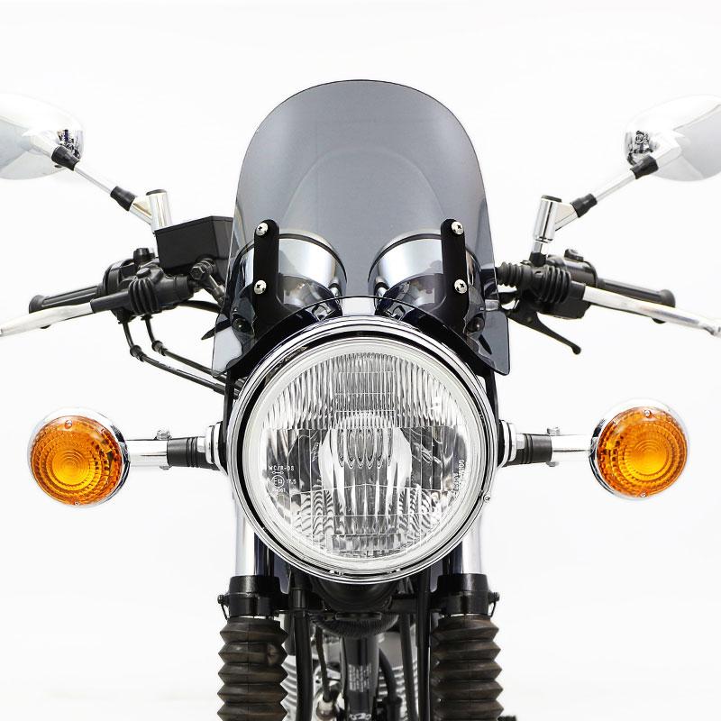 SR400　モデレートスクリーン　RH03J 16J　ヤマハ純正　ライトスモーク ENDURANCE（エンデュランス） SR400 RH03J RH16J メーターバイザー