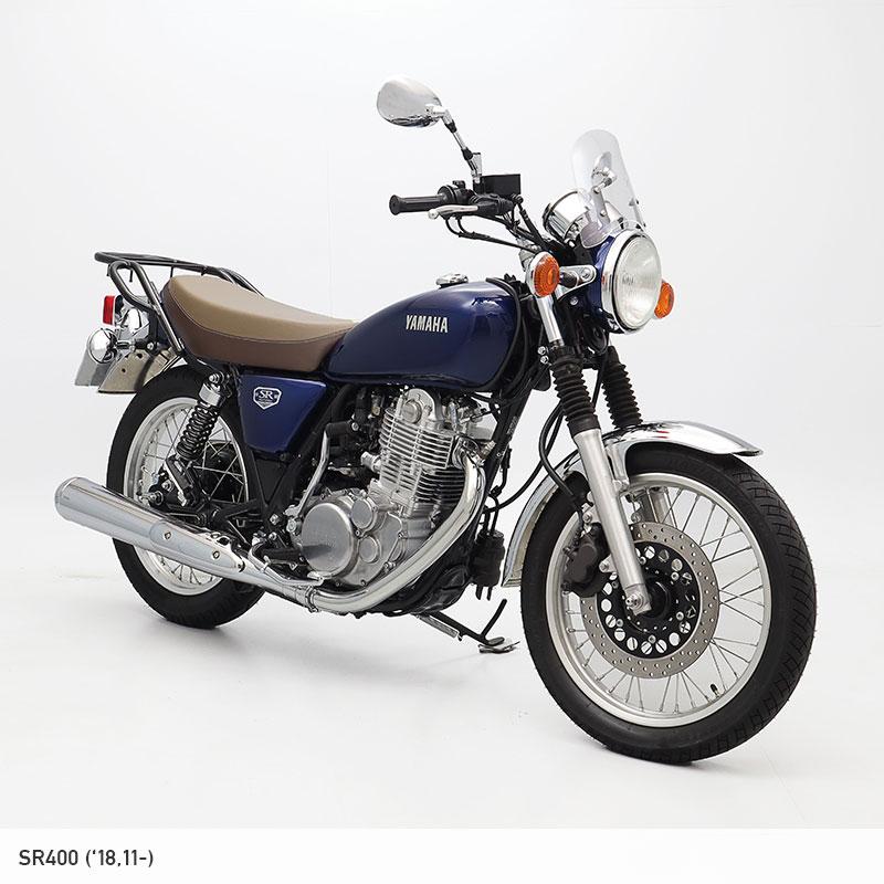 SR400 RH03J RH16J メーターバイザー セット クリア ＋ 取り付け キット バイク_4