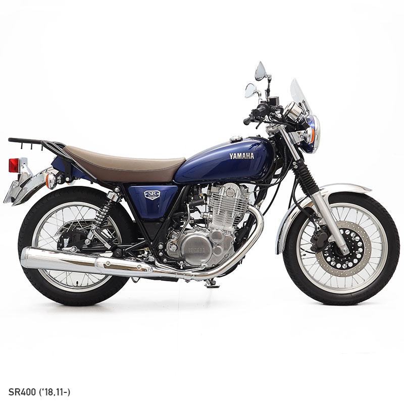 SR400 RH03J RH16J メーターバイザー セット クリア ＋ 取り付け キット バイク_5