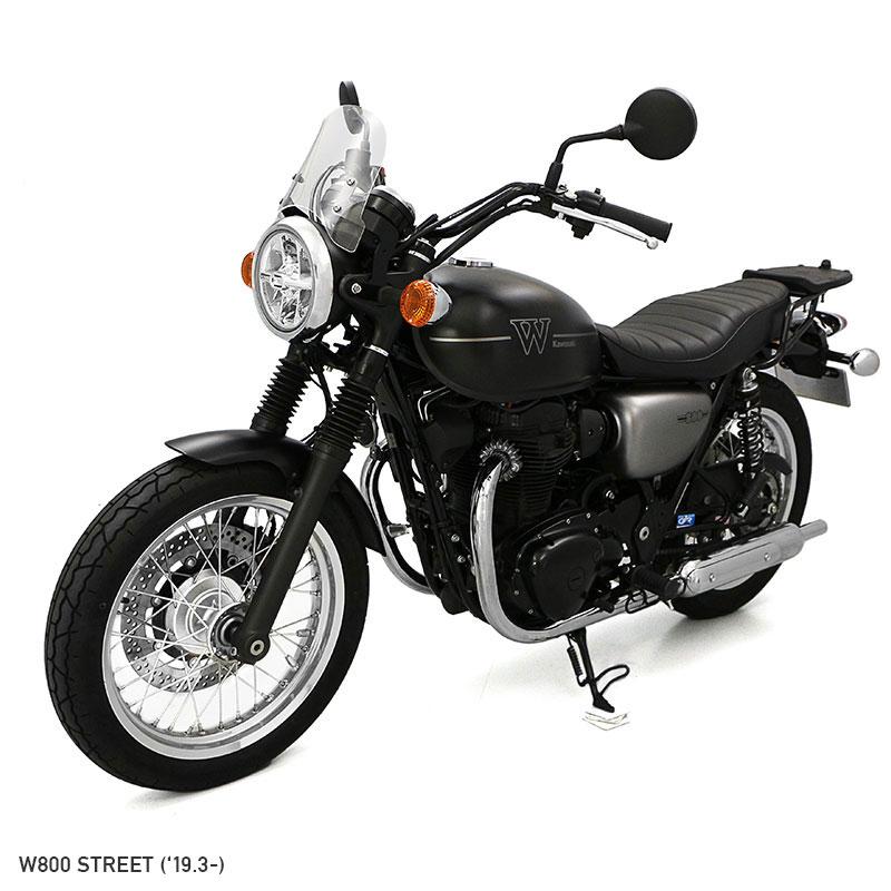 W800 W800 STREET EJ800E EJ800B メーターバイザー セット(クリア)＋取り付けキット バイク_5