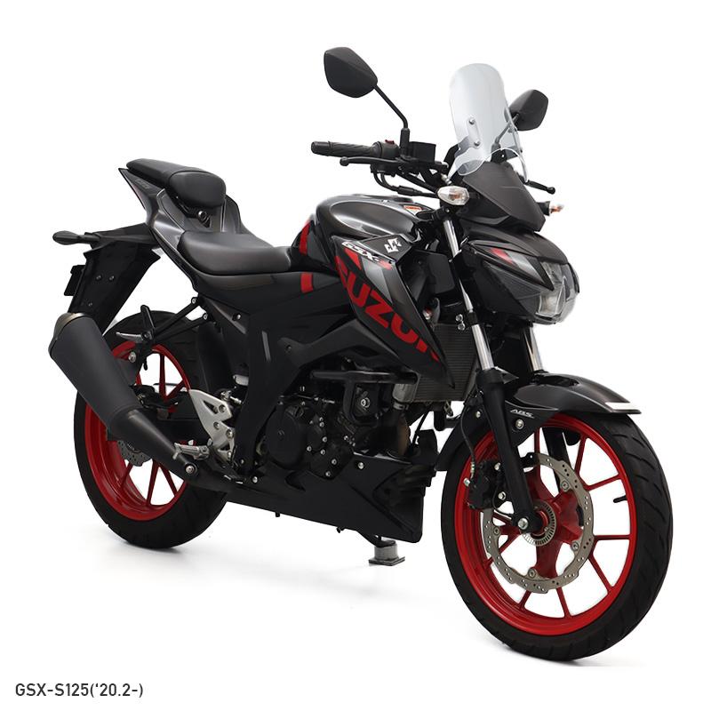 GSX-S125 DL32B メーターバイザーセット（クリア）＋取り付けキット バイクの画像