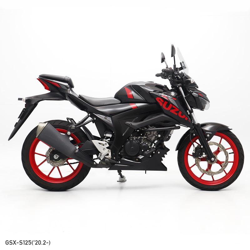 GSX-S125 DL32B メーターバイザーセット（クリア）＋取り付けキット バイクの画像