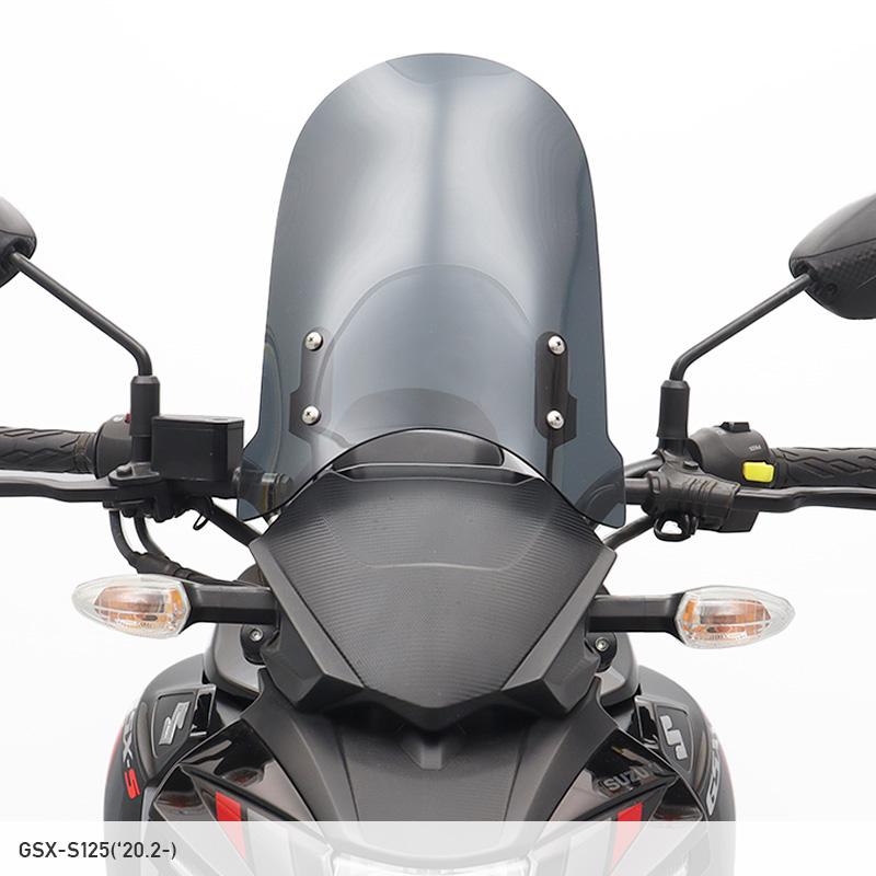 GSX-S125 DL32B メーターバイザーロングセット（スモーク）＋取り付けキット バイク_1