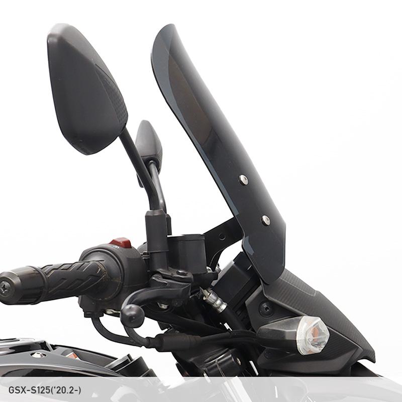 GSX-S125 DL32B メーターバイザーロングセット（スモーク）＋取り付けキット バイク_2