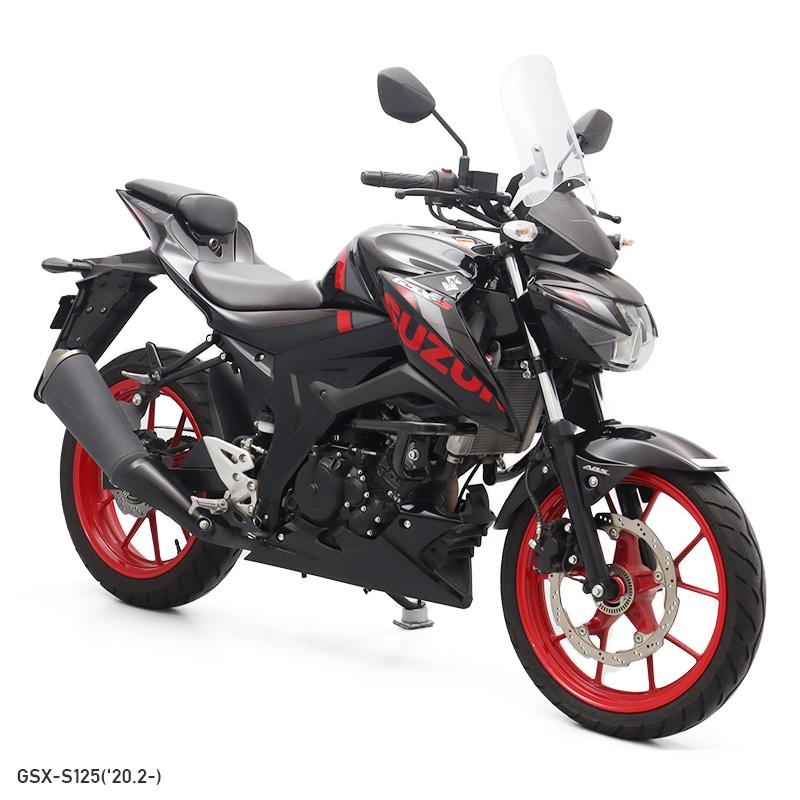 GSX-S125 DL32B メーターバイザーロングセット（クリア）＋取り付けキット バイク_4