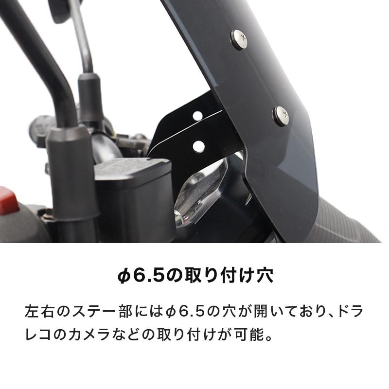GSX-S125 DL32B メーターバイザーロングセット（クリア）＋取り付けキット バイク_7