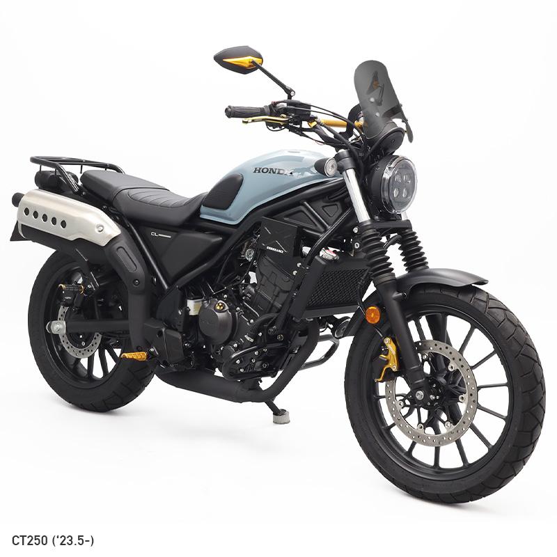 CL250 MC57 CL500 PC68 Frキャリア対応メーターバイザーセット(スモーク)＋取り付けキット バイク_2