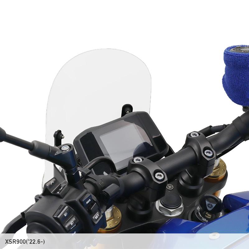 XSR900 RN80J メーターバイザーセット（クリア）＋取り付けキット バイクの画像