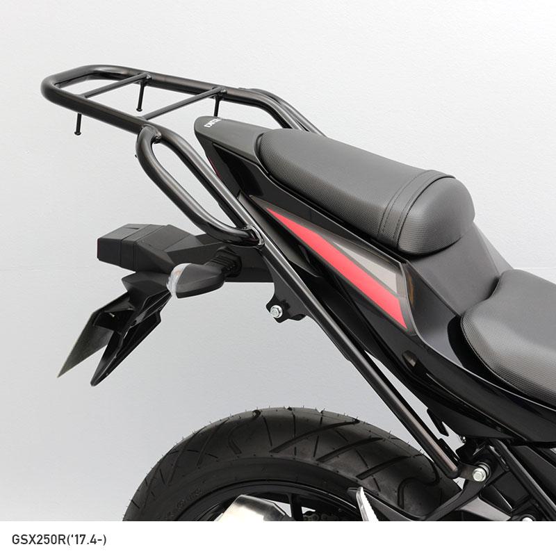 【ENDURANCE】 GSX250R('17.4〜) タンデムグリップ付き リア キャリア+リアボックスセット30L ブラック バイク|y-endurance|02