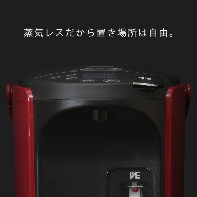 タイガー魔法瓶(TIGER) 電気ポット 蒸気レスVE電気 まほうびん とく子さん 2.2L レッド PIP-A220-R TIGER 電気ポット 蒸気レスVE電気 まほうびん とく子さん 2L レッド PIP A220