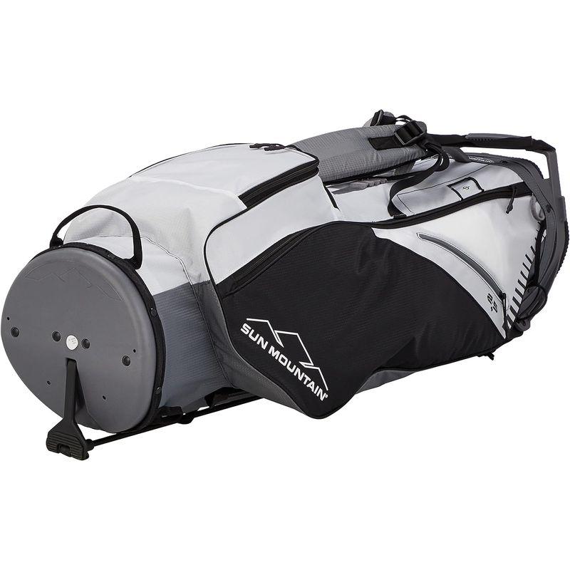 サンマウンテン 継続定番商品 キャディバッグ 軽量 (9.0型・4分割・スタンド式) / ゴルフ / 267-3980201 030_ホワイ 継続定番商品 キャディバッグ 軽量 0型 4分割 スタンド式 ゴルフ 030_ホワイ