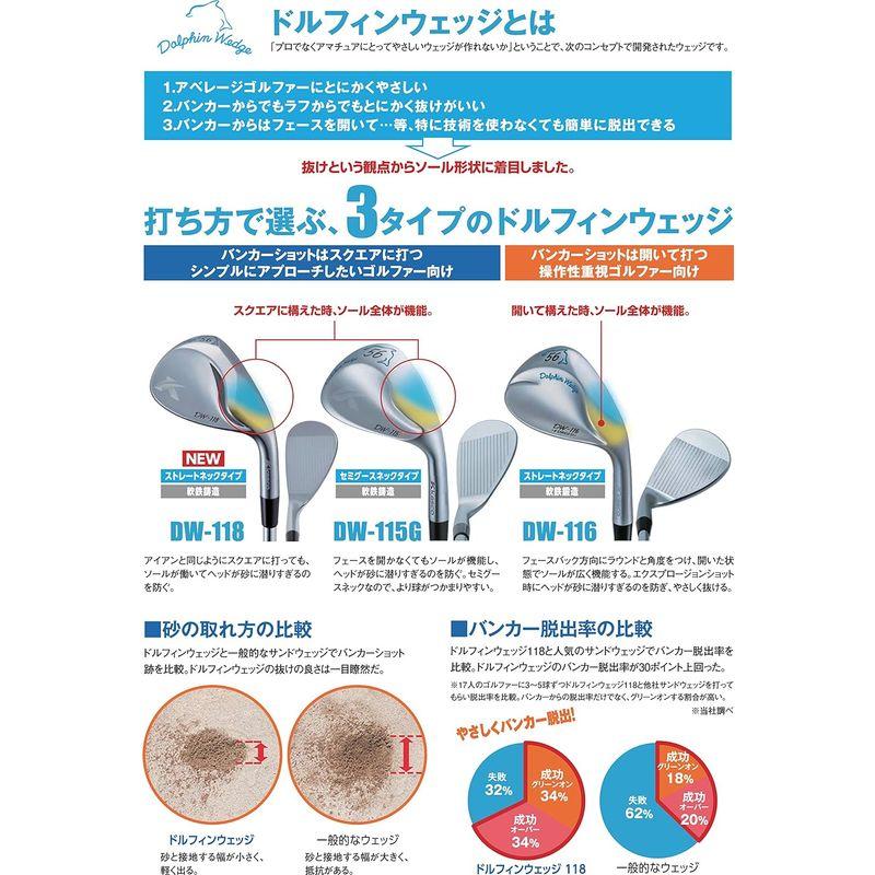 キャスコ(Kasco) サンドウェッジ ドルフィンウェッジ ストレートネックタイプ DW-118 Dolphin DP-151 カーボン メ Kasco サンドウェッジ ドルフィンウェッジ ストレートネックタイプ DW Dolphin DP カーボン メ 56度
