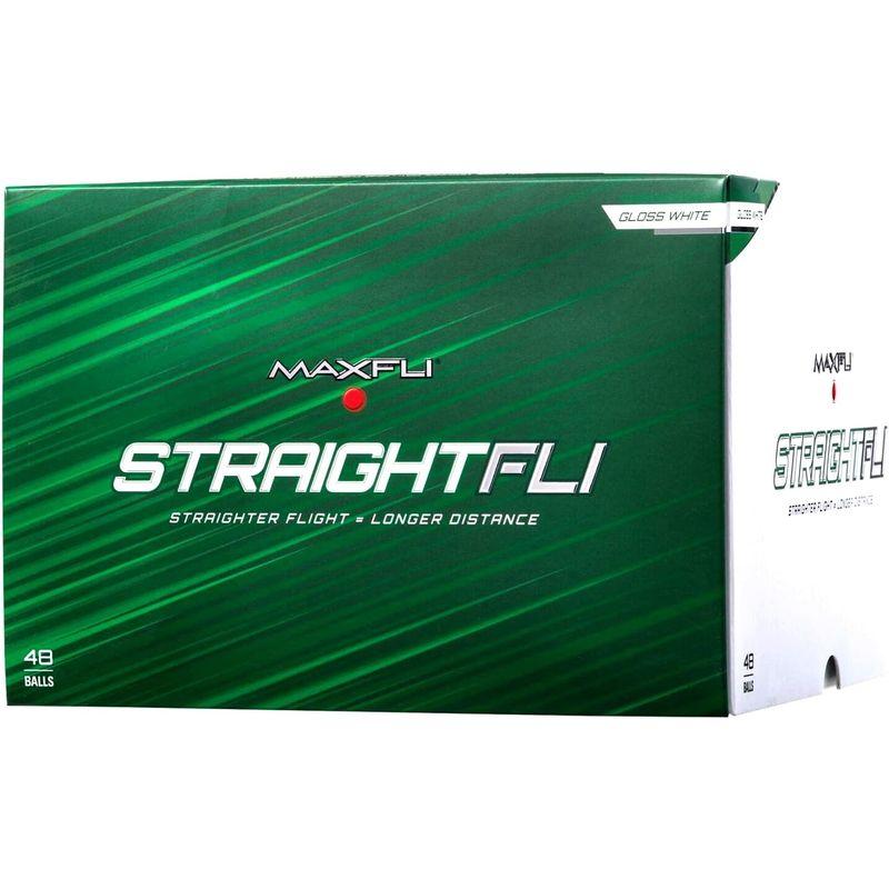 Maxfli (マックスフライ) ゴルフボール Straightfli ストレートフライ Gloss White Golf Balls 20 マックスフライ ゴルフボール Straightfli ストレートフライ Gloss White Golf Balls