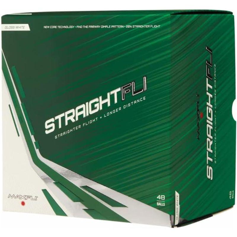 Maxfli (マックスフライ) ゴルフボール Straightfli ストレートフライ Gloss White Golf Balls 20 マックスフライ ゴルフボール Straightfli ストレートフライ Gloss White Golf Balls