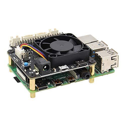 Geekworm ラズバリーパイ（Raspberry Pi）X735 電源管理および自動冷却拡張ボード、安全なシャットダウン機能、ラズパイ4B 3B 