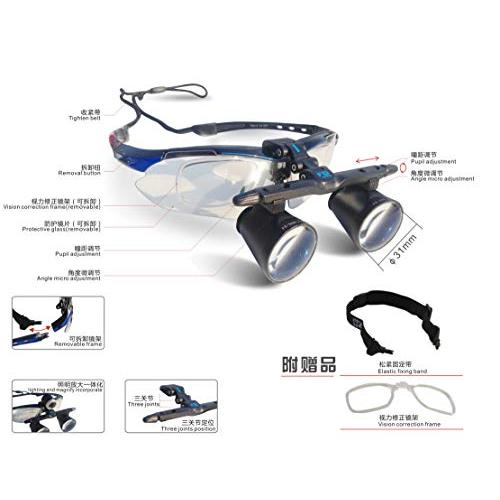 Romantic桜 双眼ルーペ メガネ式拡大鏡 虫眼鏡 FD-501G (3.5X) 