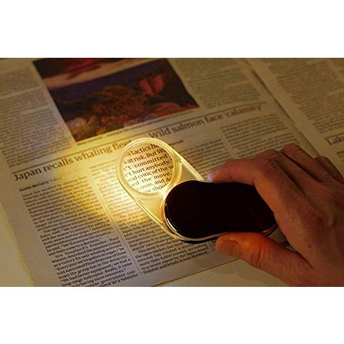 N.S.FUJI ルーペ ライト付ルーペ ポケットタイプ 【約×3.25倍率レンズ】携帯ルーペ 持ち運び可 ポケットサイズ LED付きルーペ LEDス|y-evolution6|02