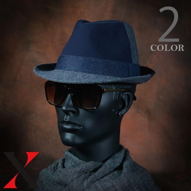 帽子 メンズ ハット 中折れ つば広 デニム ハイバック Hat ブラック ネイビー メンズ帽子 メンズファッション Ct X Clothesファッション通販 通販 Yahoo ショッピング