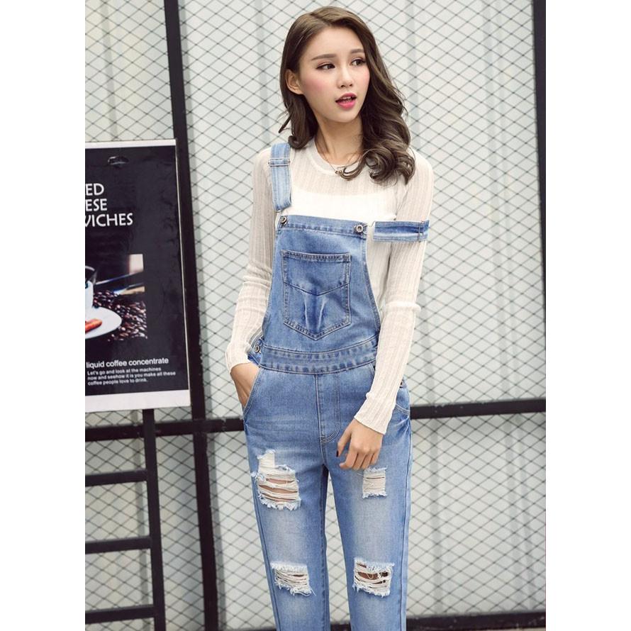 デニムサロペット レディース デニム サロペット パンツ オールインワン オーバーオール ジーンズ 秋 冬 秋冬 秋服 ダメージ Hane 9351a X Clothesファッション通販 通販 Yahoo ショッピング