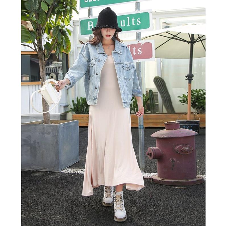 ジージャン デニムジャケット Gジャン デニム ジャケット アウター レディース バックスタイル レースアップ リボン ブルー 大人 コーデ レデ Hane Ca 9028 X Clothesファッション通販 通販 Yahoo ショッピング