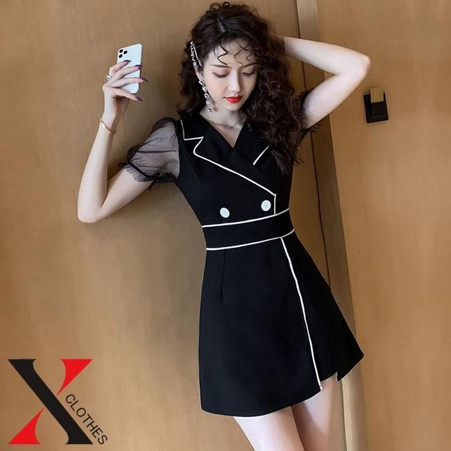 2枚セット 半袖 ミニワンピ シフォン セクシー 透け レディース ワンピース ショートパンツ Hane8793 X Clothesファッション通販 通販 Yahoo ショッピング