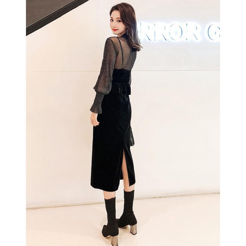 ベロア セットアップ レディース 2点セット ラメ 長袖 トップス ベロア キャミ ワンピース ロング コーデ Hane9965 X Clothesファッション通販 通販 Yahoo ショッピング