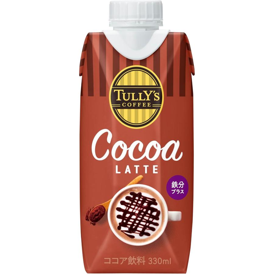 TULLY'S COFFEE（タリーズ コーヒー） ココアラテ 330ml×12本 キャップ