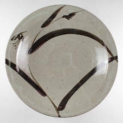 ふるさと納税 唐津市 [唐津焼]中里太郎右衛門窯 絵唐津額皿(ススキ)