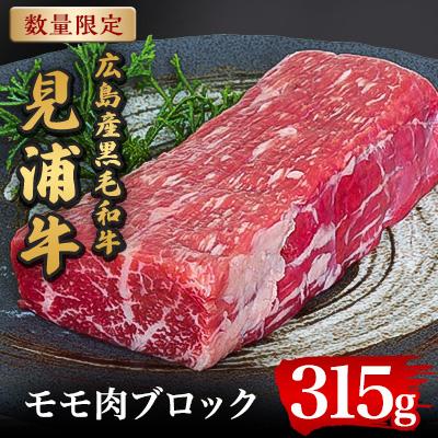 ふるさと納税 安芸太田町 広島産黒毛和牛 「見浦牛」のモモ肉ブロック(315g)