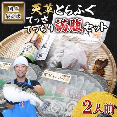 ふるさと納税 上天草市 [極上の逸品]1日25セット限定!天草とらふぐてっさ・てっちり満腹セット(2人前)