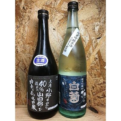 ふるさと納税 土浦市 [茨城県土浦産]大吟醸「小野」1800ml&amp;純米吟醸「白菊」1800ml