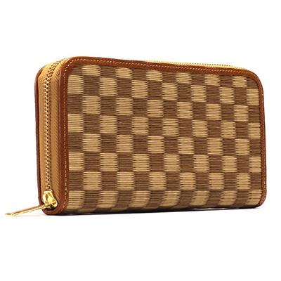 ふるさと納税 田原本町 葵(Aoi)ラウンド財布/鶴(茶)