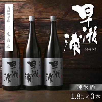 ふるさと納税 美浜町 [早瀬浦]純米酒1800ml×3本 セット