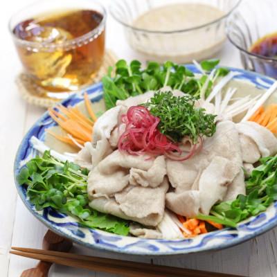 ふるさと納税 嘉手納町 あぐー豚しゃぶ3種の食べ比べセット(もも肉・かた肉・ばら肉)各250g　タレ付 |  | 03