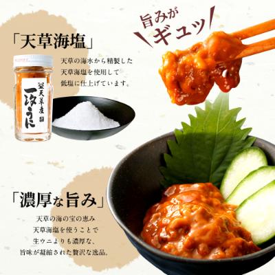 ふるさと納税 上天草市 天草産ムラサキウニ(一汐低塩仕込み/60g)