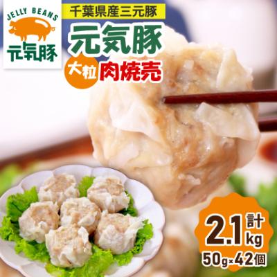 ふるさと納税 多古町 [千葉県産三元豚]元気豚 大粒肉焼売(シューマイ)セット 2.1kg(50g×42個)