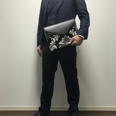 ふるさと納税 橋本市 クラッチバッグ 王冠 ブラック_2