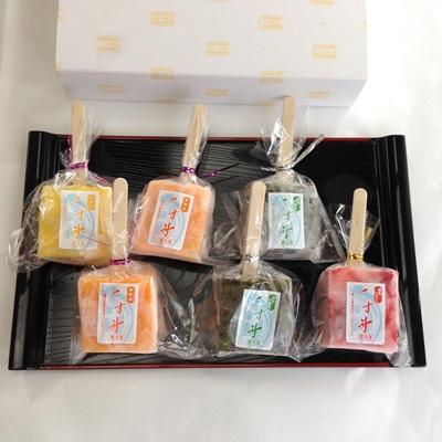 ふるさと納税 江南市 フルーツをくずで凍らせたアイス くず氷 6本入り