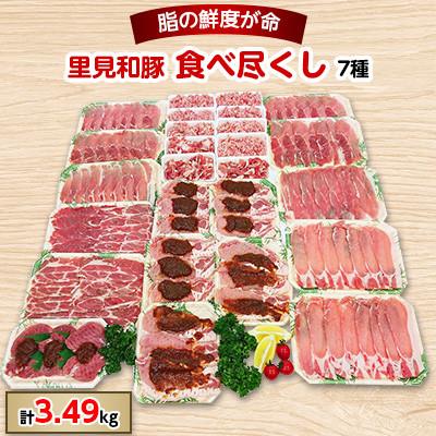 ふるさと納税 南房総市 里見和豚 食べ尽くし3.49kgUP 7種