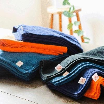 ふるさと納税 泉南市 ●艶やかでしっとりとしたピマコットン フェイスタオル5枚ハンカチタオル1枚組