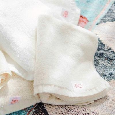 ふるさと納税 泉南市 ●自然な肌さわりのオーガニック フェイスタオル5枚 ハンカチタオル1枚