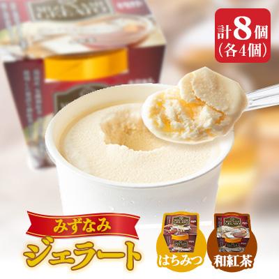 ふるさと納税 瑞浪市 みずなみジェラート2種(和紅茶&amp;はちみつ)