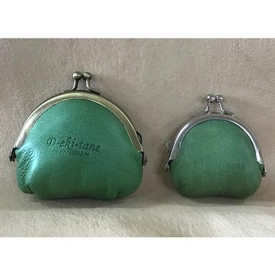 ふるさと納税 南箕輪村 [鹿革] がまぐち大小セット(緑)