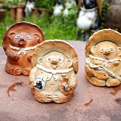 ふるさと納税 甲賀市 しがらき焼 宗陶苑 大登り窯で焼く 狸作り陶芸体験ペアチケット