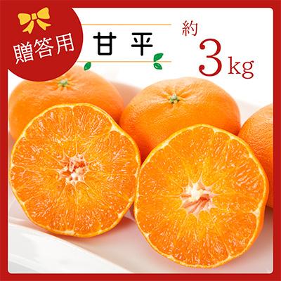 ふるさと納税 八幡浜市 コウ果樹園の[厳選]「甘平」3kg[C33-11]