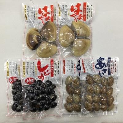 ふるさと納税 潮来市 貝詰め合わせ しじみ・あさり・はまぐり 各2パック入り